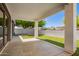 Covered back patio and landscaped backyard at 3528 W Paseo Way, Laveen, AZ 85339