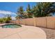 A refreshing pool surrounded by a landscaped yard, creating a tranquil outdoor retreat at 3665 E Thames Way, San Tan Valley, AZ 85140