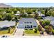 Aerial view of a beautiful single-Gathering home with manicured landscaping and a white picket fence at 3813 N 37Th St, Phoenix, AZ 85018