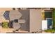 Birds eye view of home, landscaping, roof, hardscape, pool, and patio at 4132 N 42Nd St, Phoenix, AZ 85018