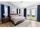 Bright main bedroom boasts French doors, neutral decor, and a cozy ambiance at 4132 N 42Nd St, Phoenix, AZ 85018