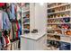 Spacious walk-in closet with custom shelving and ample storage at 4132 N 42Nd St, Phoenix, AZ 85018