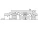 Detailed elevation drawing showcases a large home design with multiple gables and stone detailing across the facade at 6302 E Calle Del Norte --, Scottsdale, AZ 85251