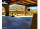 Relaxing patio with desert views and custom landscape design at 9607 E Mckellips Rd, Mesa, AZ 85207