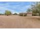 A spacious backyard offering plenty of room for recreation with a basketball court at 10849 E Elmwood St St, Mesa, AZ 85207