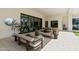 Inviting outdoor living space featuring comfortable seating, perfect for entertaining or relaxing at 12240 N 98Th St, Scottsdale, AZ 85260
