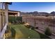 Private putting green in backyard with mountain views, perfect for practicing your short game at 12311 E Black Rock Rd, Scottsdale, AZ 85255