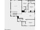 Upstairs floorplan showcasing the bedroom and loft locations at 17018 W Shangri La Rd, Surprise, AZ 85388