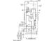 Detailed property layout plan showing building dimensions and block wall at 17604 W Georgia Ave, Litchfield Park, AZ 85340