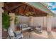 Comfortable cabana with ample seating, perfect for entertaining or relaxing by the pool at 8851 S Juniper St, Tempe, AZ 85284