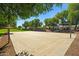 Community basketball court with well-maintained surface surrounded by mature trees at 15422 W Ventura St, Surprise, AZ 85379