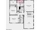 Second floor layout showing the main bedroom, two more bedrooms, a loft and laundry room at 16760 W Hope Dr, Surprise, AZ 85388