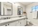 Bathroom with double vanity, modern fixtures, and stylish design elements at 4759 E Woburn Ln, Cave Creek, AZ 85331