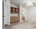 View of the main bedroom showing the vanity and bathroom entrance at 6391 S Oakmont Dr, Chandler, AZ 85249