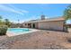 Backyard featuring a pool with desert landscaping at 7530 E North Ln, Scottsdale, AZ 85258