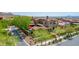 Gorgeous aerial view showcases the lush landscaping surrounding a beautiful home at 10287 E Diamond Rim Dr, Scottsdale, AZ 85255