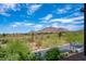 Scenic desert view showcases lush greenery, cacti, and mountains under a blue sky, offering a tranquil and picturesque landscape at 10287 E Diamond Rim Dr, Scottsdale, AZ 85255