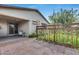 Backyard featuring patio with brick and green landscape at 11574 W Luxton Ln, Avondale, AZ 85323