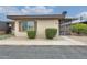 Cozy single-story home featuring a screened entryway and low maintenance front yard landscaping at 13611 N 98Th Ave # D, Sun City, AZ 85351