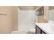Bathroom showcasing a tub, shower, toilet, and vanity at 1367 S Country Club Dr # 1327, Mesa, AZ 85210