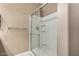 Bathroom showcasing an enclosed glass door shower, creating a modern design at 1367 S Country Club Dr # 1327, Mesa, AZ 85210