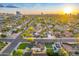 Expansive aerial shot of a tranquil residential area with stunning city and mountain views at 1444 E Coronado Rd, Phoenix, AZ 85006