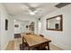 Inviting dining room with hardwood floors open to the living area at 1444 E Coronado Rd, Phoenix, AZ 85006