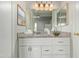Bathroom vanity with granite countertops and decorative details at 2301 E University Dr # 172, Mesa, AZ 85213