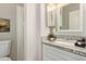 Bright bathroom offers granite countertops and modern fixtures at 2301 E University Dr # 172, Mesa, AZ 85213