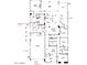Detailed floor plan showcases a spacious layout with four bedrooms, a flex room, and a 4-car garage at 23036 E Oriole Way, Queen Creek, AZ 85142