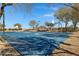 Community basketball court with blue surface and desert landscaping at 29402 W Mitchell Ave, Buckeye, AZ 85396