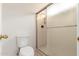 Close-up of a toilet and stand-up shower at 3337 E Glade Cir, Mesa, AZ 85204
