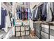 Walk-in closet featuring custom shelving and racks for optimal organization at 4142 E Sandy Way, Gilbert, AZ 85297