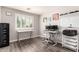 Well-lit home office with hard surface floors and white trim at 4142 E Sandy Way, Gilbert, AZ 85297