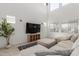 Spacious living room with soaring ceilings and modern decor at 5330 W Thresher Way, Laveen, AZ 85339