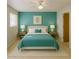 Comfortable bedroom with large bed, modern lamps, and bright natural light at 5342 E Des Moines St, Mesa, AZ 85205