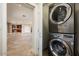 Stackable washer and dryer conveniently located near open living area at 8408 E Rancho Vista Dr, Scottsdale, AZ 85251