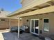 Cozy covered patio featuring comfortable seating, perfect for entertaining and relaxation by the pool at 113 N Albert Dr, Chandler, AZ 85226