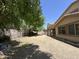 Spacious backyard featuring a covered patio, well-maintained block fencing, and a mature shade tree at 33506 N 24Th Dr, Phoenix, AZ 85085