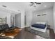 Spacious main bedroom with a ceiling fan and ample natural light at 3402 E Sells Dr, Phoenix, AZ 85018