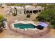 Expansive aerial view of the home featuring a private pool, outdoor living spaces, and desert landscape at 35108 N 139Th Way, Scottsdale, AZ 85262