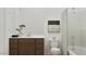 Bathroom with vanity, toilet, and shower/tub combo features modern fixtures and a serene ambiance for relaxation at 3758 E Gold Mountain Ave, San Tan Valley, AZ 85143