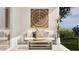 Cozy outdoor seating area with stylish decor and a view of nature at 3758 E Gold Mountain Ave, San Tan Valley, AZ 85143