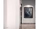 Elegant hallway featuring a beautiful art niche and marble flooring at 4328 N Pinnacle Ridge Cir, Mesa, AZ 85207