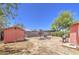Spacious backyard offering outdoor living with a shed and ample room for outdoor activities at 520 S Macdonald --, Mesa, AZ 85210