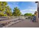 This nice balcony has a great view of the surrounding lush landscaping at 521 N Cambridge St, Gilbert, AZ 85233
