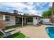 Spacious backyard with a well-maintained pool and patio area, perfect for outdoor entertaining and relaxation at 8214 E Northland Dr, Scottsdale, AZ 85251