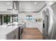 Modern kitchen features stainless appliances, white cabinets, and quartz countertops at 8214 E Northland Dr, Scottsdale, AZ 85251