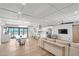 Bright open-concept living space with hardwood floors, modern lighting, and seamless flow at 8214 E Northland Dr, Scottsdale, AZ 85251