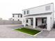 Large backyard featuring a small patch of grass and outdoor seating at 2324 E Marguerite Ave, Phoenix, AZ 85040